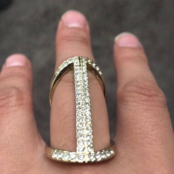 Express Gold Long Bling Ring - Picture 5 of 7